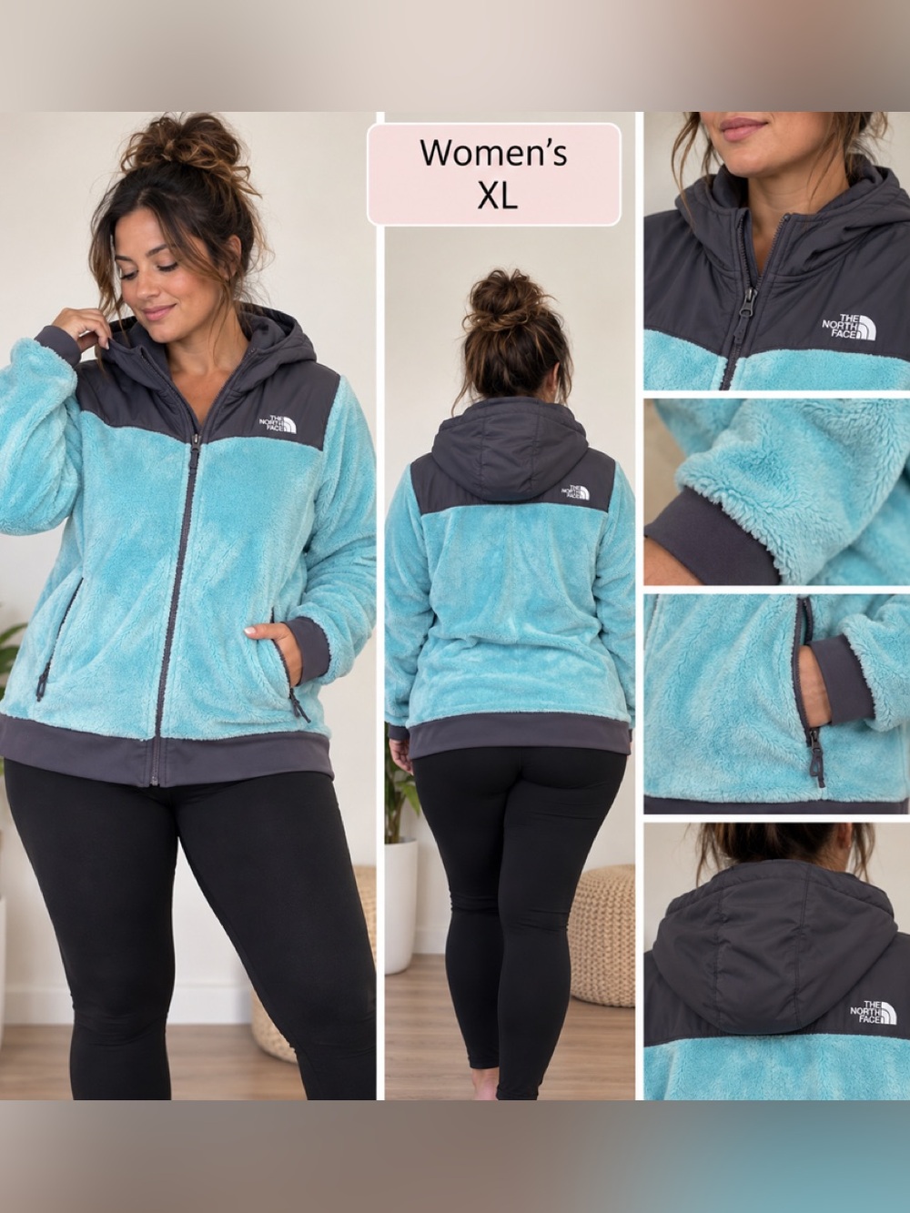 The North Face Women's XL Aqua Fleece Hooded Jacket